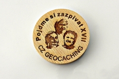 czech wood geocoin 10