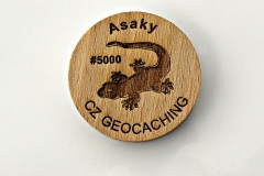 czech wood geocoin 14