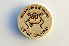 czech wood geocoin 24