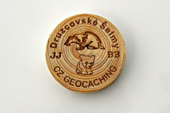 czech wood geocoin 25