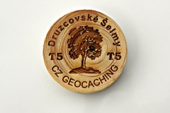 czech wood geocoin 27