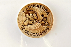 czech wood geocoin 65