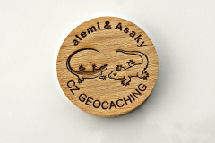 czech wood geocoin 8